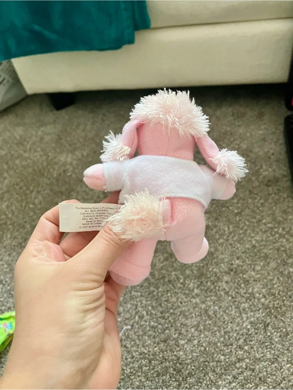Build a Bear Workshop McDonald’s Mini Pink Poodle Stuffed Animal